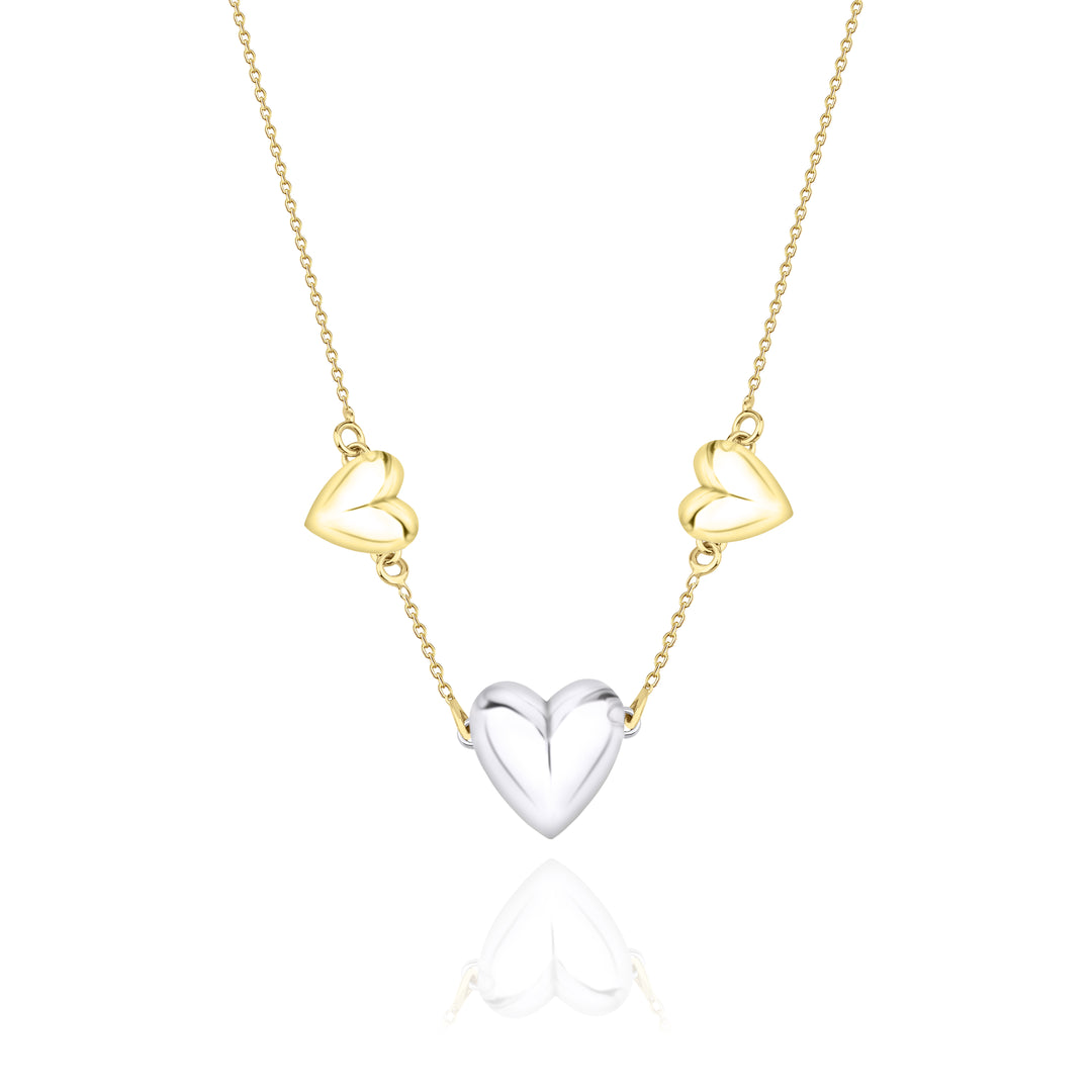 Tri-Heart Love Necklace