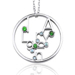 Load image into Gallery viewer, Statement Gold Hugging Names Necklace (2.5 cm / 0.98 inches)