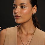 Load image into Gallery viewer, Spiked HexaGlow Stud Earring 
with 
Diamond