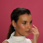 Load image into Gallery viewer, Spiked HexaGlow Stud Earring 
with 
Diamond
