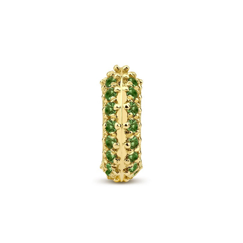 Prismatic Earring 
with Tsavorite