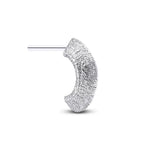 Load image into Gallery viewer, Patterned Prismatic Half Hoop Earring