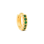 Load image into Gallery viewer, Emerald Reversible Hoop (Small)