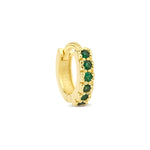Load image into Gallery viewer, Emerald Reversible Hoop (Small)