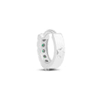 Load image into Gallery viewer, Emerald Reversible Hoop (Small)