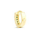 Load image into Gallery viewer, Emerald Reversible Hoop (Small)
