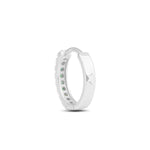 Load image into Gallery viewer, Emerald Reversible Hoop Earring (Large)