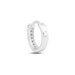 Load image into Gallery viewer, Emerald Reversible Hoop (Medium)
