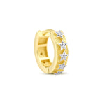 Load image into Gallery viewer, Shinny Stars Reversible Hoop Earring