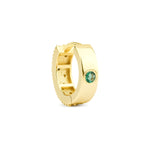 Load image into Gallery viewer, Reversible Dream Hoop Earring (Medium) with Cognac Diamond and Emerald