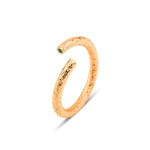 Load image into Gallery viewer, Adjustable Patterned Luminous Ring 
with Emerald