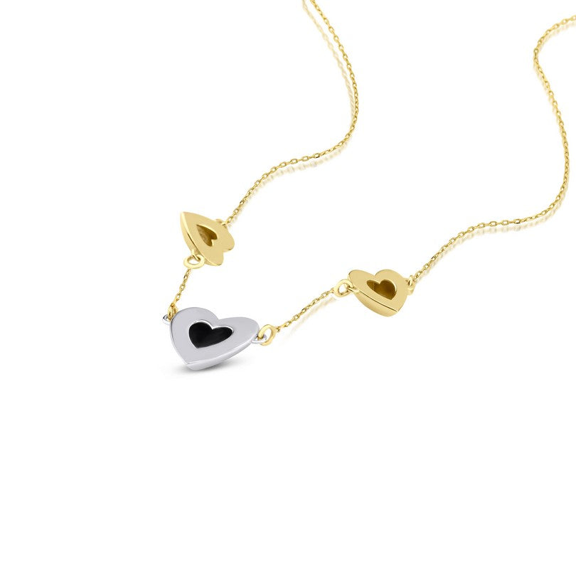 Tri-Heart Love Necklace