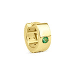 Load image into Gallery viewer, Reversible Dream Hoop Earring (Wide) with Emerald and Blue Sapphire