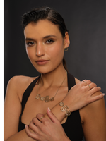 Load image into Gallery viewer, Trio Luminous Bracelet 
with Blue and Pink Sapphire Diamond