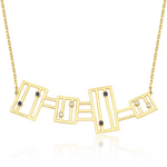 Load image into Gallery viewer, Four Luminous Necklace with Iolite and Diamond