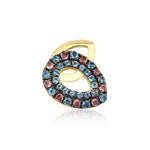 Load image into Gallery viewer, Drop Stud Earring with London Blue Topaz and Pink Tourmaline
