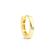 Reversible Dream Hoop Earring with (Thin) with Diamond