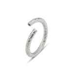 Load image into Gallery viewer, Adjustable Patterned Luminous Ring 
with Emerald
