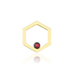 Load image into Gallery viewer, Solo HexaGlow Earring with Ruby
