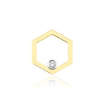 Load image into Gallery viewer, Solo HexaGlow Earring with Diamond
