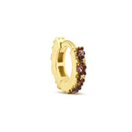 Load image into Gallery viewer, Pink and Blue Black Rhodium and Gold Reversible Huggie Earring
