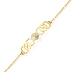 Load image into Gallery viewer, HexaGlow Chain Bracelet with Diamond
