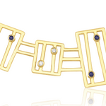 Load image into Gallery viewer, Four Luminous Necklace with Iolite and Diamond
