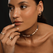 Prismatic Necklace 
with Diamonds