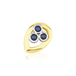 Load image into Gallery viewer, Mini Drop Stud Earring 
with Blue Sapphire
