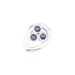 Load image into Gallery viewer, Mini Drop Stud Earring 
with Blue Sapphire
