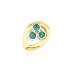 Load image into Gallery viewer, Mini Drop Stud Earring 
with Emerald
